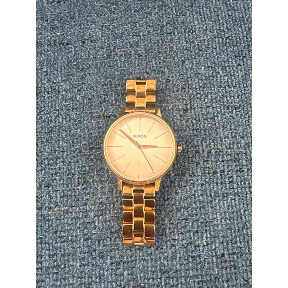 Nixon Accessories - Nixon The Kensington Rose Gold Tone Stainless Steel Women's Watch Movin Out